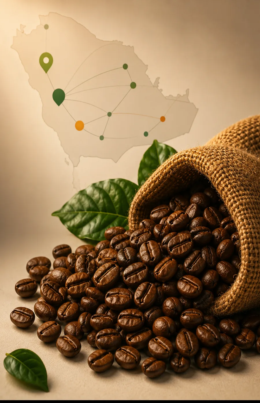 Colheita de café em fazenda brasileira
